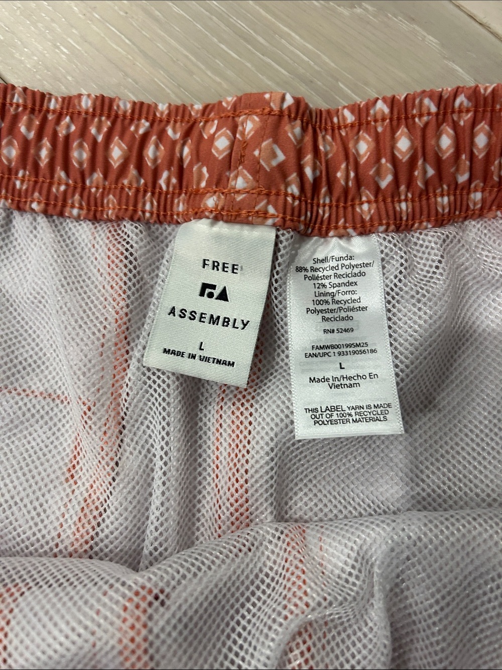 Rails Men’s Red Patterned Swim Trunks - Picture 5 of 6